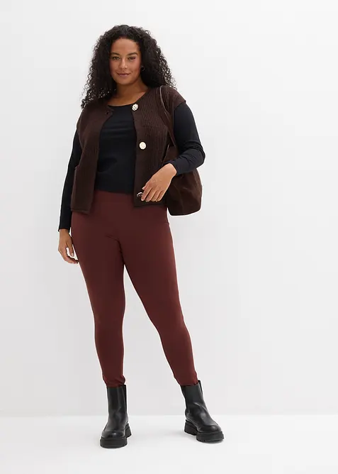 Legging chaud &agrave; taille &eacute;lastiqu&eacute;e, bonprix