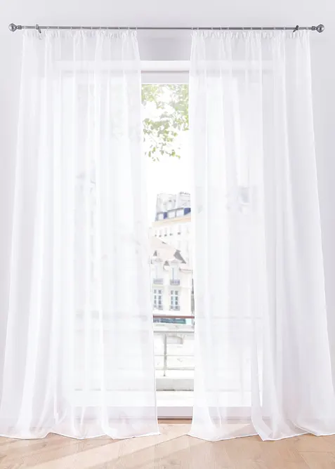 Gardine mit feiner Struktur, auch in extralang (1er Pack), bonprix