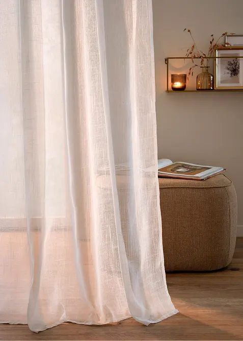 Gardine mit feiner Struktur, auch in extralang (1er Pack), bonprix