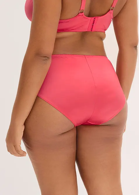 Slip maxi avec dentelle florale brillante, bonprix