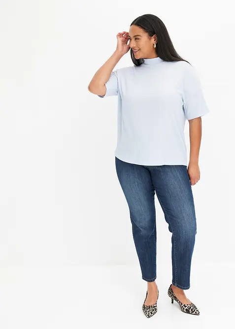 Jean droit taille normale, extensible, bonprix