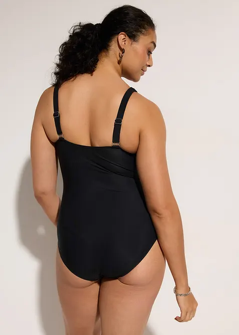 Light Shape-Badeanzug mit transparentem Mesh, bonprix