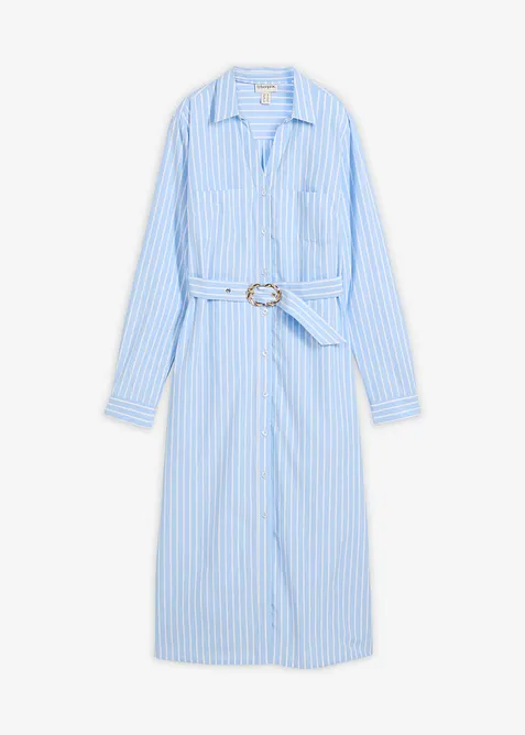 Robe-chemise 100% coton, bonprix