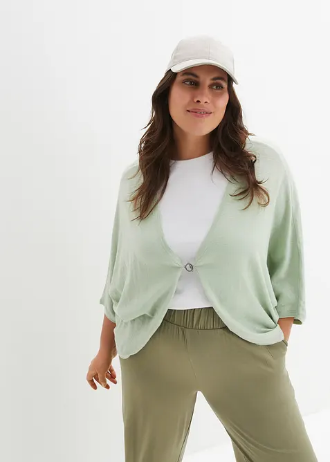 Feinstrickjacke aus reiner Baumwolle, bonprix