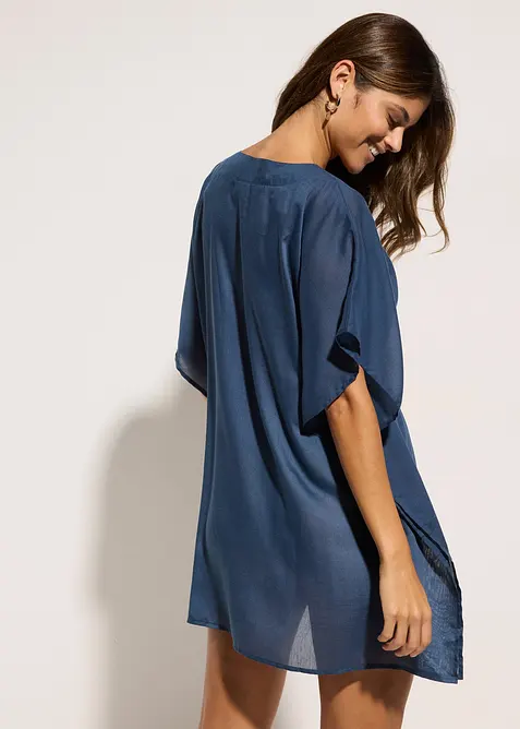 Tunique de plage transparente &agrave; col V, bonprix