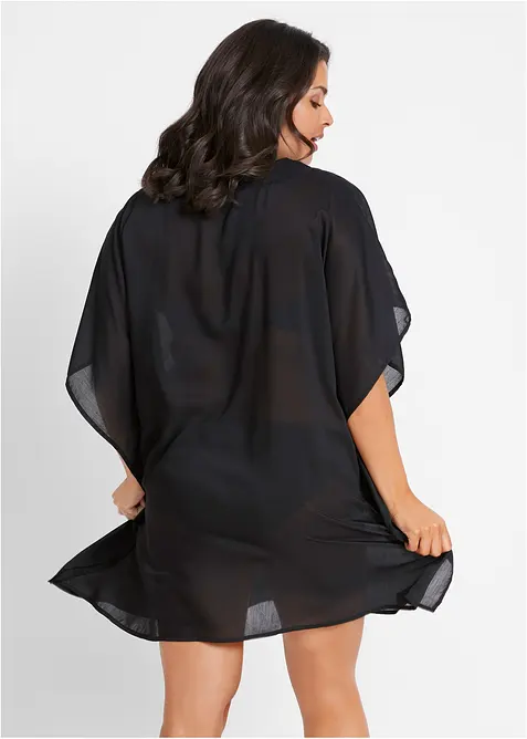 Tunique de plage transparente &agrave; col V, bonprix