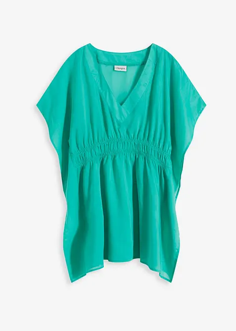 Transparente Strandtunika mit V-Ausschnitt, bonprix