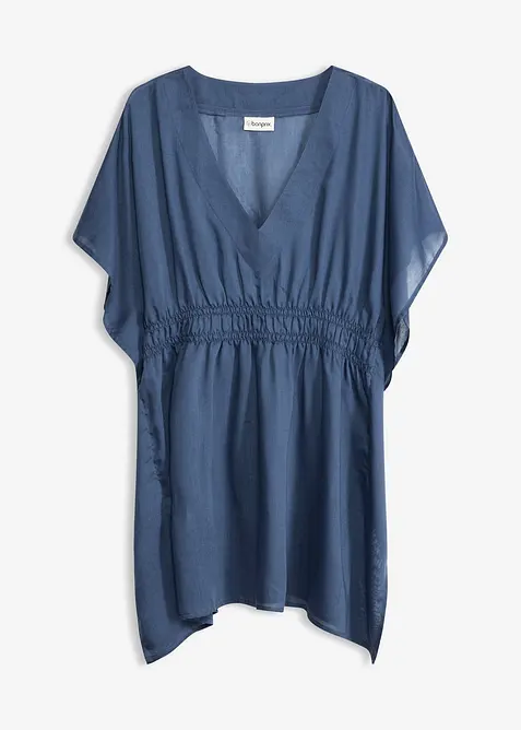 Tunique de plage transparente &agrave; col V, bonprix