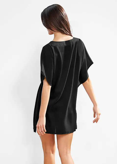 Transparente Strandtunika mit V-Ausschnitt, bonprix