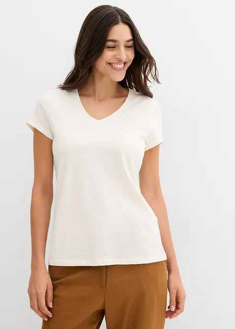 T-Shirt aus reiner Bio-Baumwolle (2er Pack), bonprix