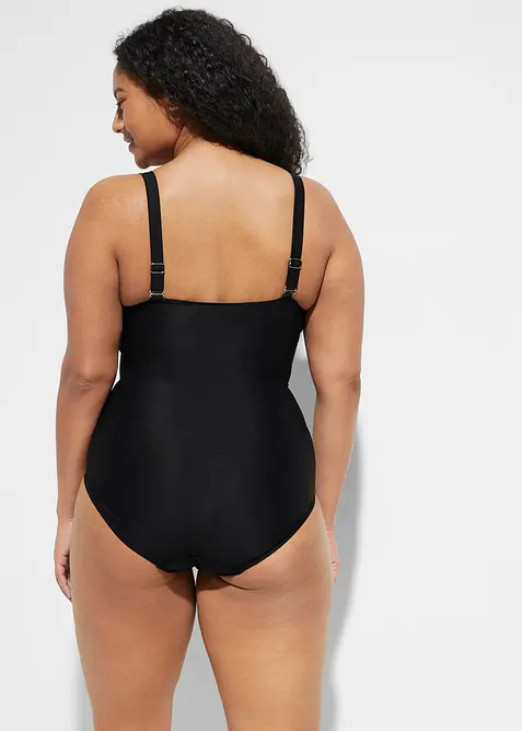 Medium Shape-Badeanzug mit Wickeloptik, bonprix