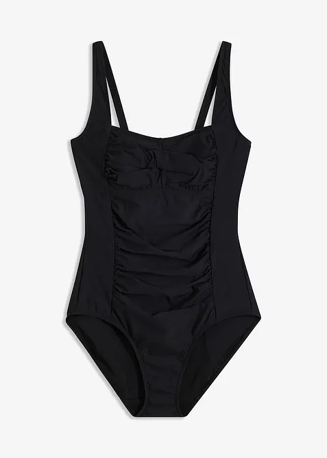 Medium Shape-Badeanzug mit Wickeloptik, bonprix