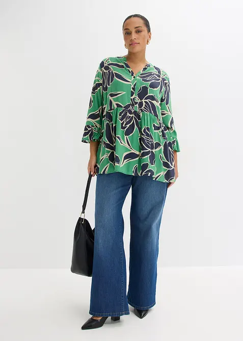 Blouse longue en viscose fluide, bonprix