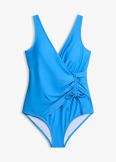 Maillot 1 pi&egrave;ce sculptant &agrave; fronces, maintien l&eacute;ger, bonprix