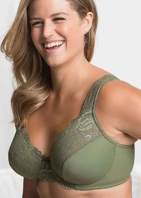 Lot de 2 soutiens-gorge minimiseurs &agrave; bretelles rembourr&eacute;es, bonprix