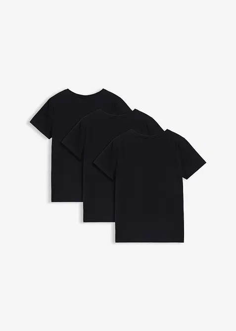 Lot de 3 T-shirts 100% coton, bonprix