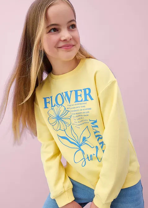 Sweatshirt aus reiner Bio Baumwolle, bonprix