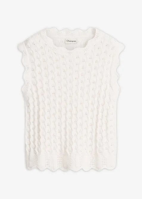 Top en maille 100% coton, bonprix