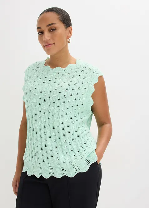 Top en maille 100% coton, bonprix