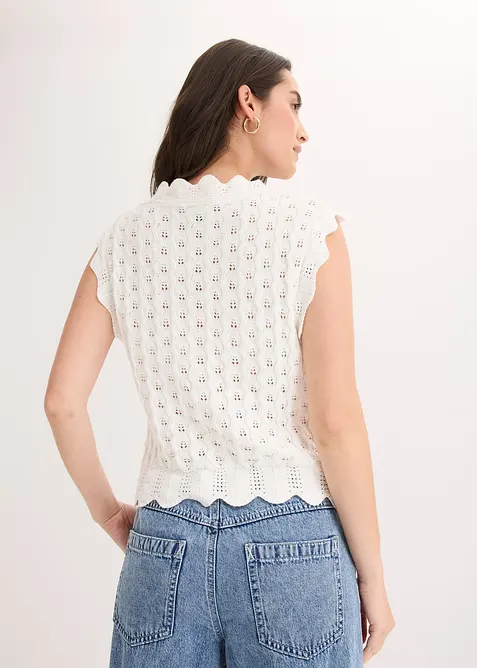 Top en maille 100% coton, bonprix
