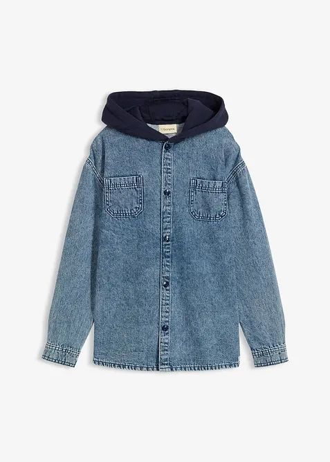 Jeans Shaket mit Sweat-Kapuze, bonprix