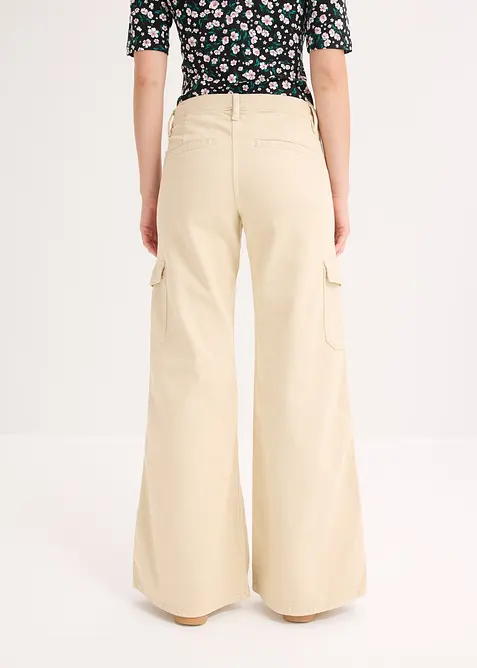 Pantalon cargo 100% coton, bonprix