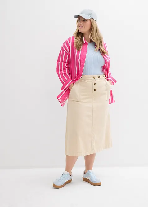 Twill-Rock aus reiner Baumwolle, bonprix