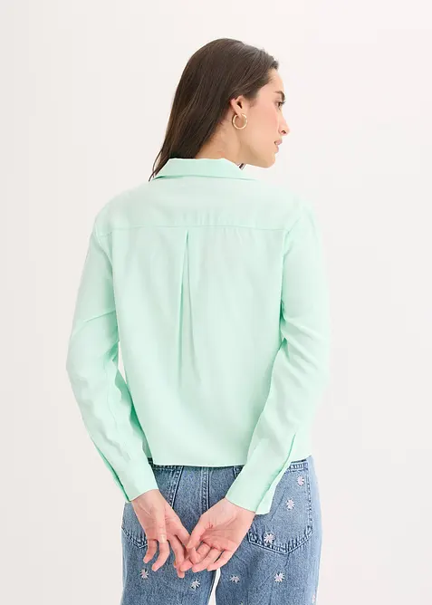 Tunique ample en viscose m&eacute;lang&eacute;e, bonprix