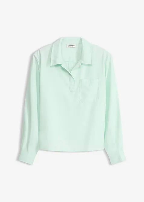 Tunique ample en viscose m&eacute;lang&eacute;e, bonprix