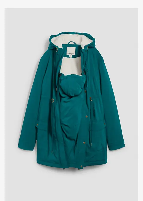 3-in-1 kuschelig gef&uuml;tterte Umstands- und Tragejacke, bonprix