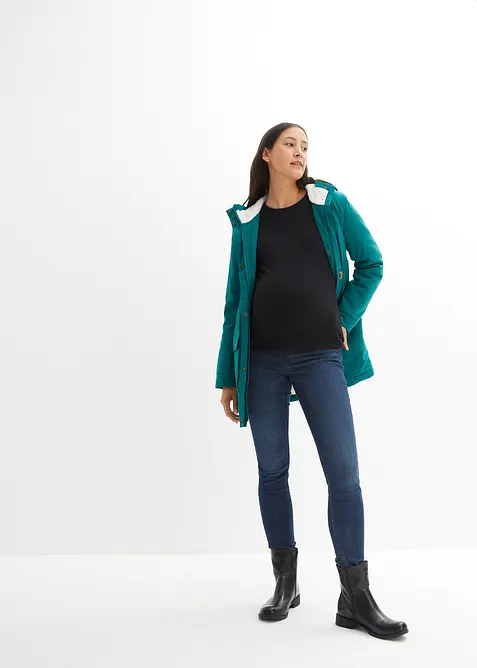 3-in-1 kuschelig gef&uuml;tterte Umstands- und Tragejacke, bonprix