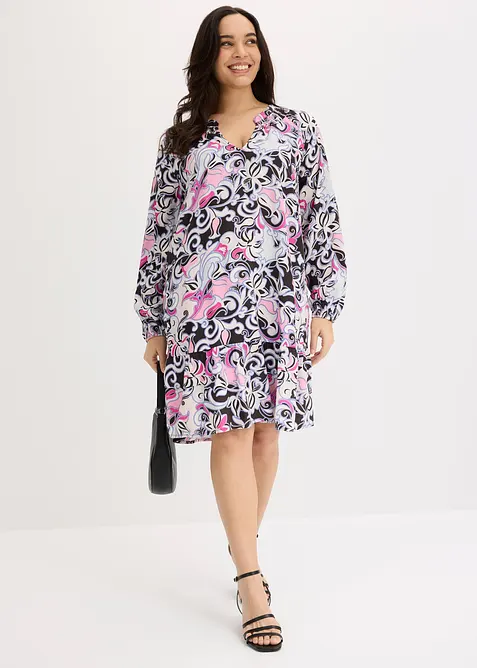 Tunika-Kleid aus flie&szlig;ender Viskose, bonprix