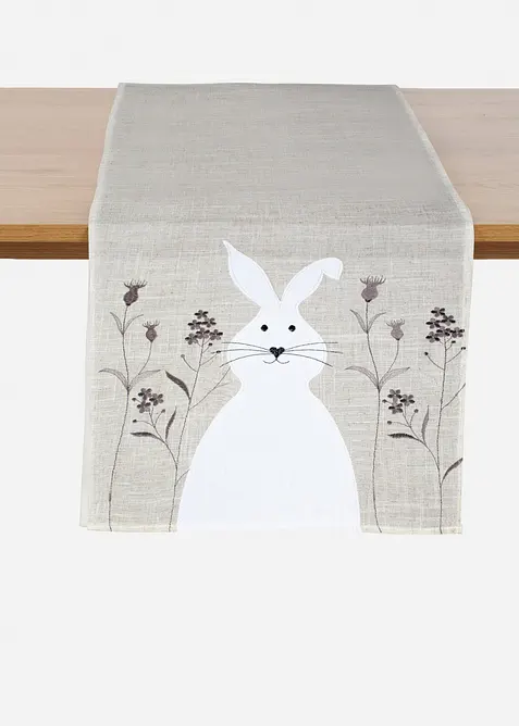 Tischl&auml;ufer mit Hasen Stickerei, bonprix
