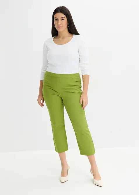 Pantalon 7/8 &agrave; taille &eacute;lastiqu&eacute;e, bonprix