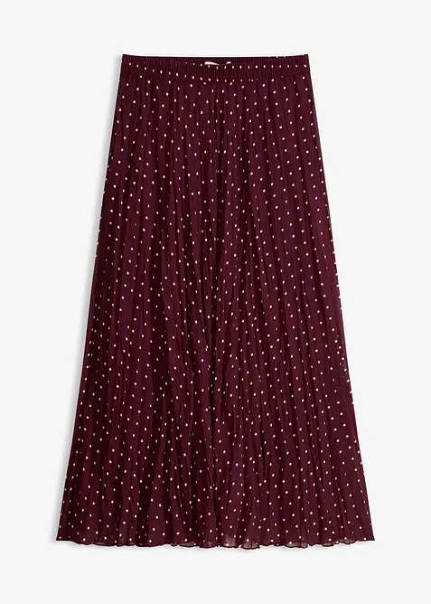 Jupe en mousseline effet froiss&eacute;, bonprix