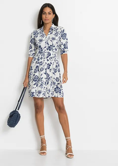 Robe-chemise en viscose fluide, bonprix