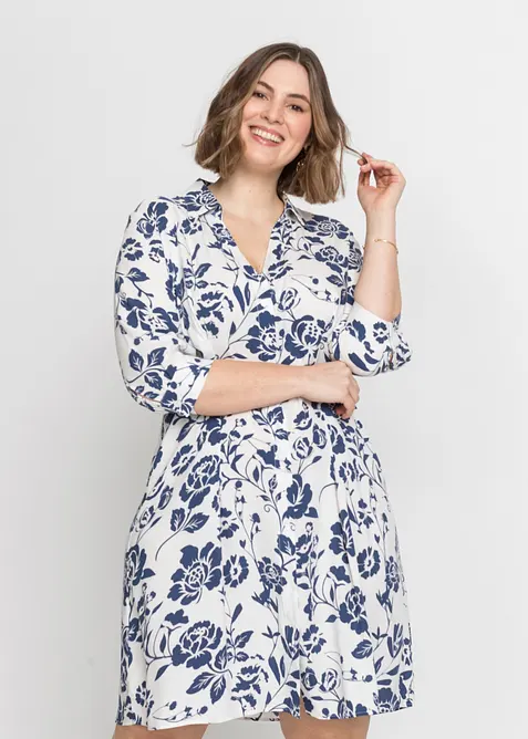 Robe-chemise en viscose fluide, bonprix