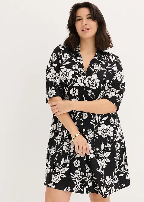 Robe-chemise en viscose fluide, bonprix