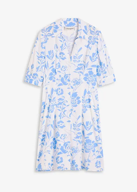 Blusenkleid aus flie&szlig;ender Viskose, bonprix