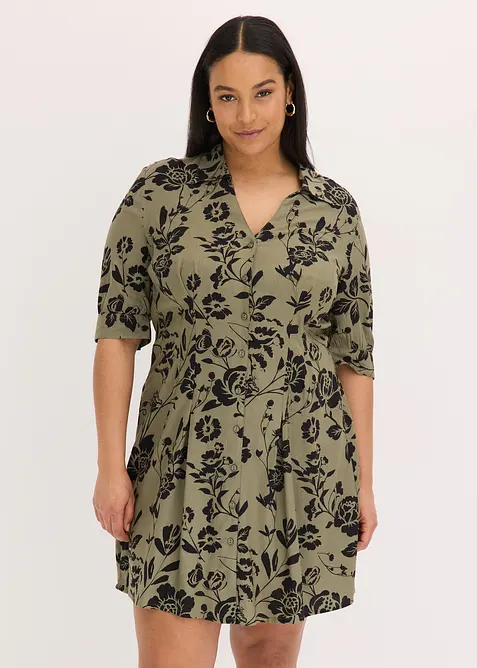 Robe-chemise en viscose fluide, bonprix