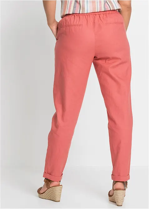 Pantalon en lin m&eacute;lang&eacute;, bonprix