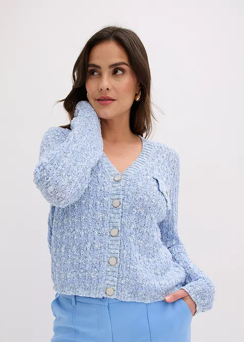 Boucl&eacute; Strickjacke, bonprix