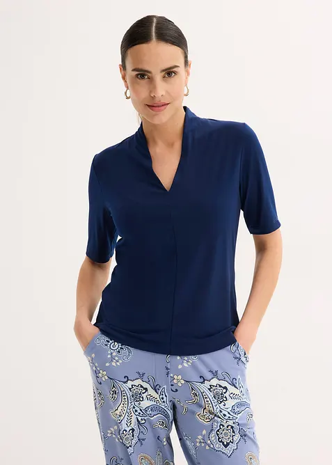 Shirt mit Kelchkragen, bonprix