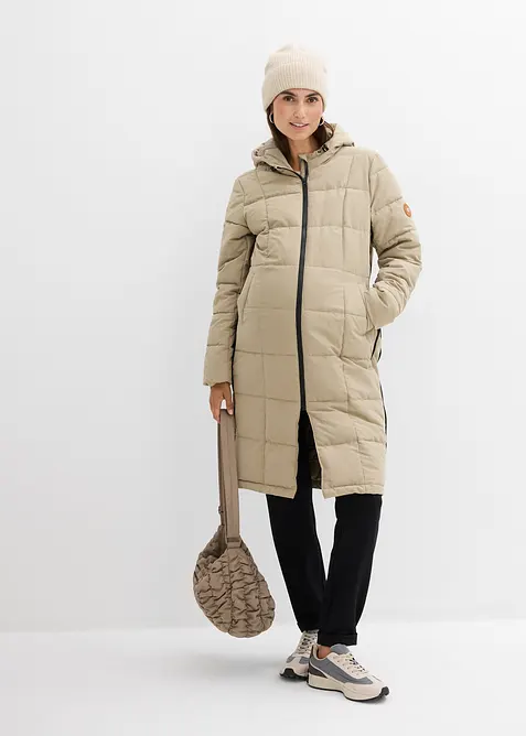 3-in-1 Umstandssteppmantel und Tragemantel mit recyceltem Polyester, bonprix