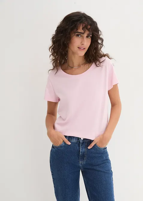 Lot de 5 T-shirts col rond, bonprix