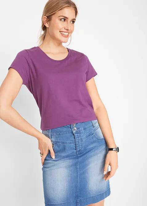 Rundhals-Shirt  (5er-Pack), bonprix