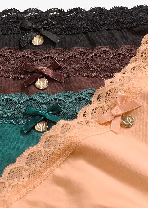 Slip mit Spitze (5er Pack), bonprix