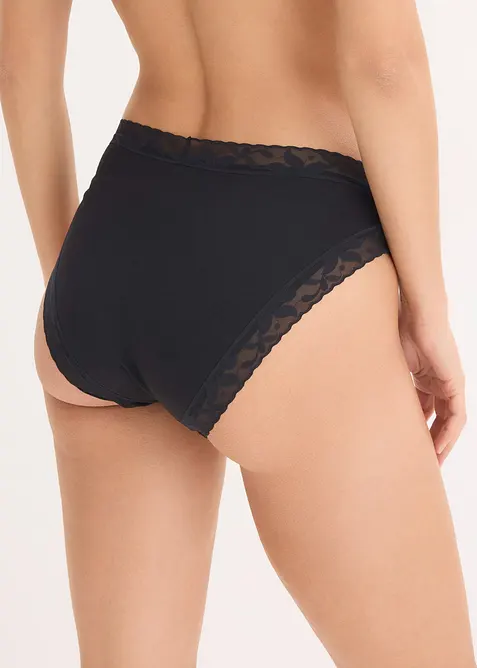Maxislip mit Spitze (5er Pack), bonprix