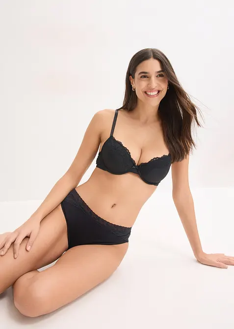 Lot de 5&nbsp;slips maxi avec dentelle, bonprix