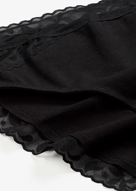 Maxislip mit Spitze (5er Pack), bonprix
